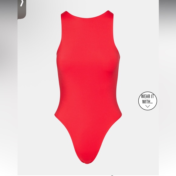 Steve Madden Red Nico Bodysuit - Picture 5 of 10